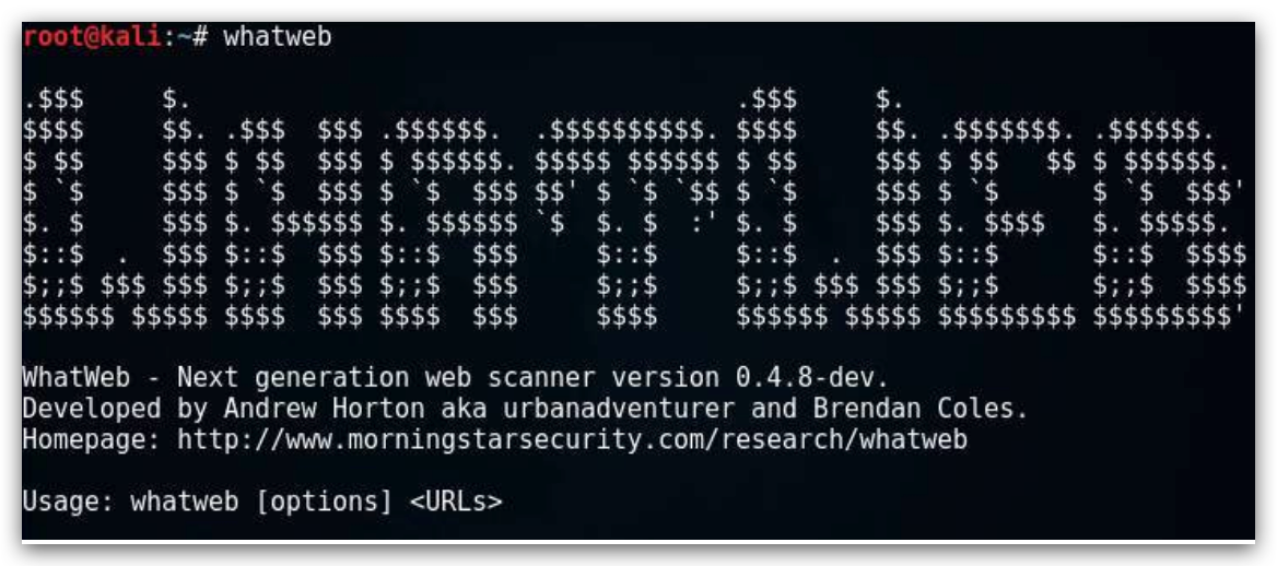Whatweb指纹识别软件